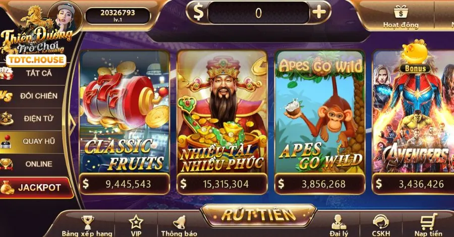 Biểu tượng đa dạng trò chơi Game Nổ Hũ Uy Tín 2026